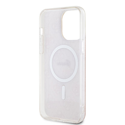 MagSafe Hülle für Apple iPhone 15 Pro, Guess, IML 4G, Rosa