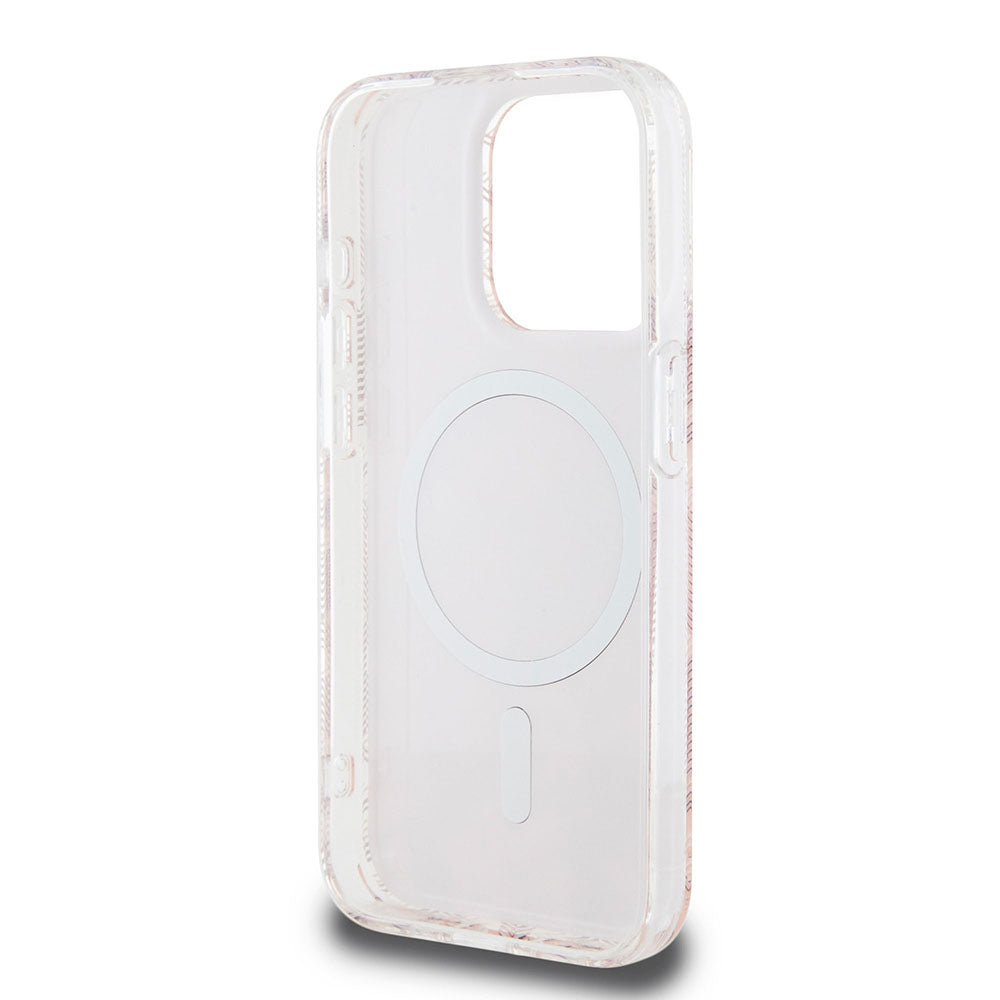 MagSafe Hülle für Apple iPhone 15 Pro Max, Guess, IML Gcube, Rosa