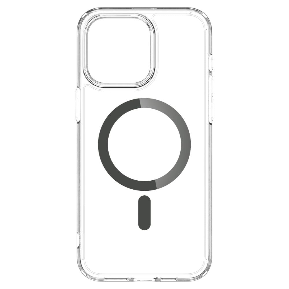 MagSafe Hülle für Apple iPhone 15 Pro Max, Spigen, Ultra Hybrid Carbon, Transparent