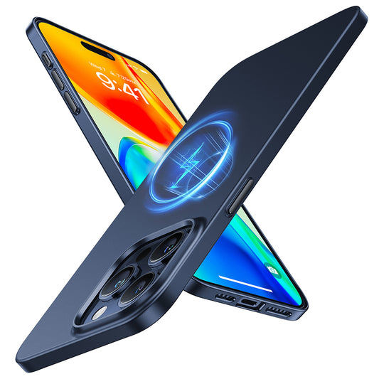 MagSafe Hülle für Apple iPhone 15 Pro Max, Torras, OriginFit, Marineblau