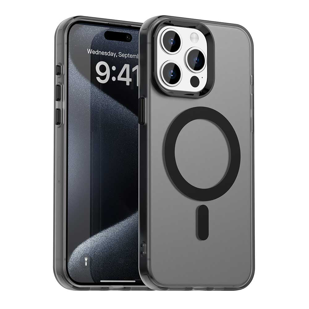 MagSafe Case for Apple iPhone 15 Pro, Techsuit, CandyCase, Black