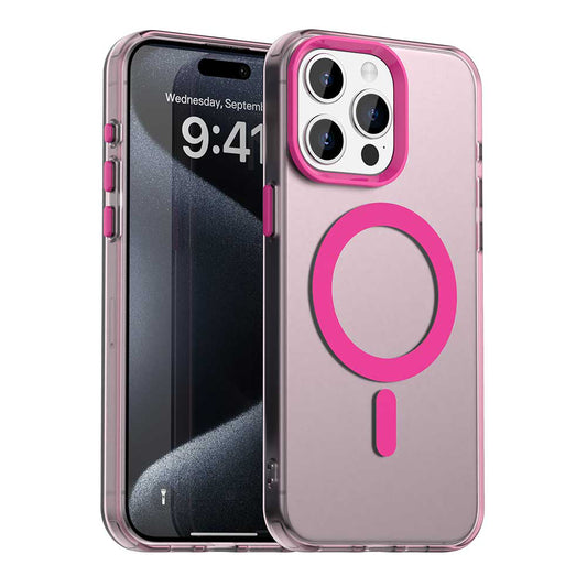 MagSafe-Hülle für Apple iPhone 15 Pro, Techsuit, CandyCase, Rosa