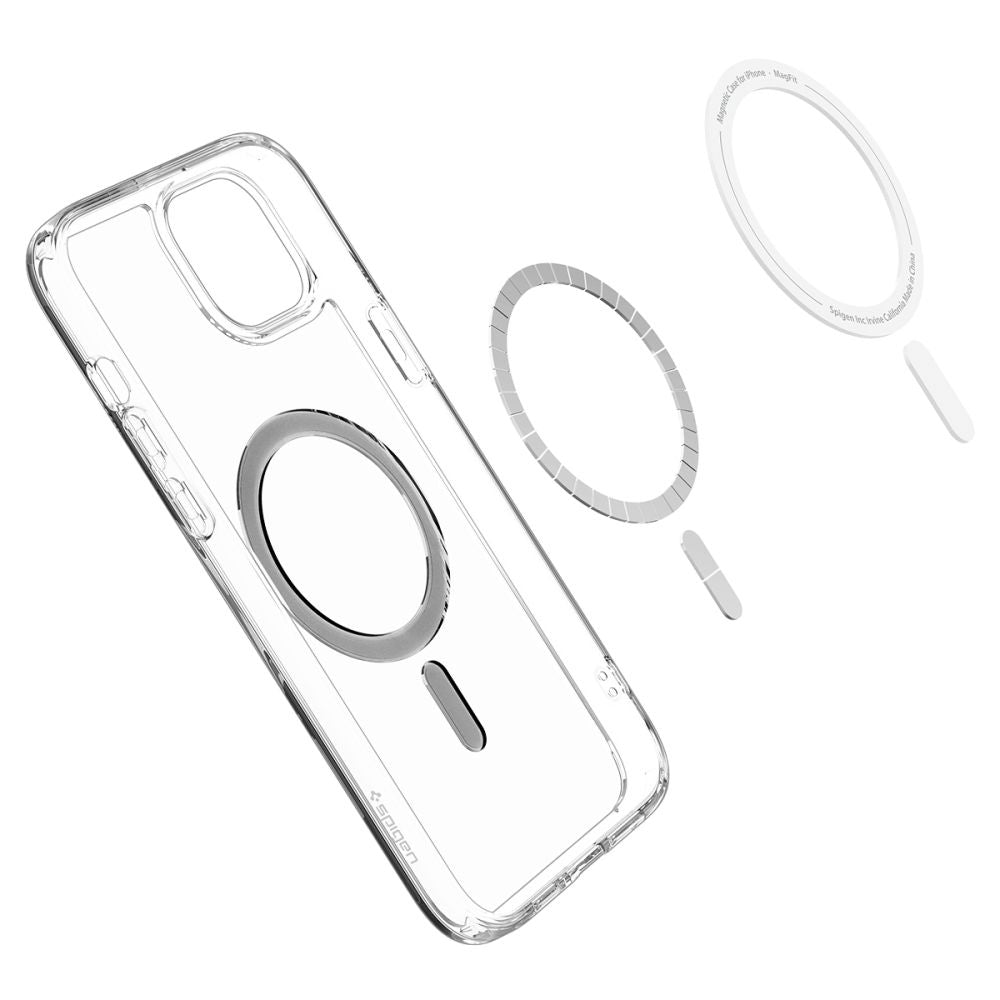MagSafe Hülle für Apple iPhone 15, Spigen, Ultra Hybrid, Schwarz