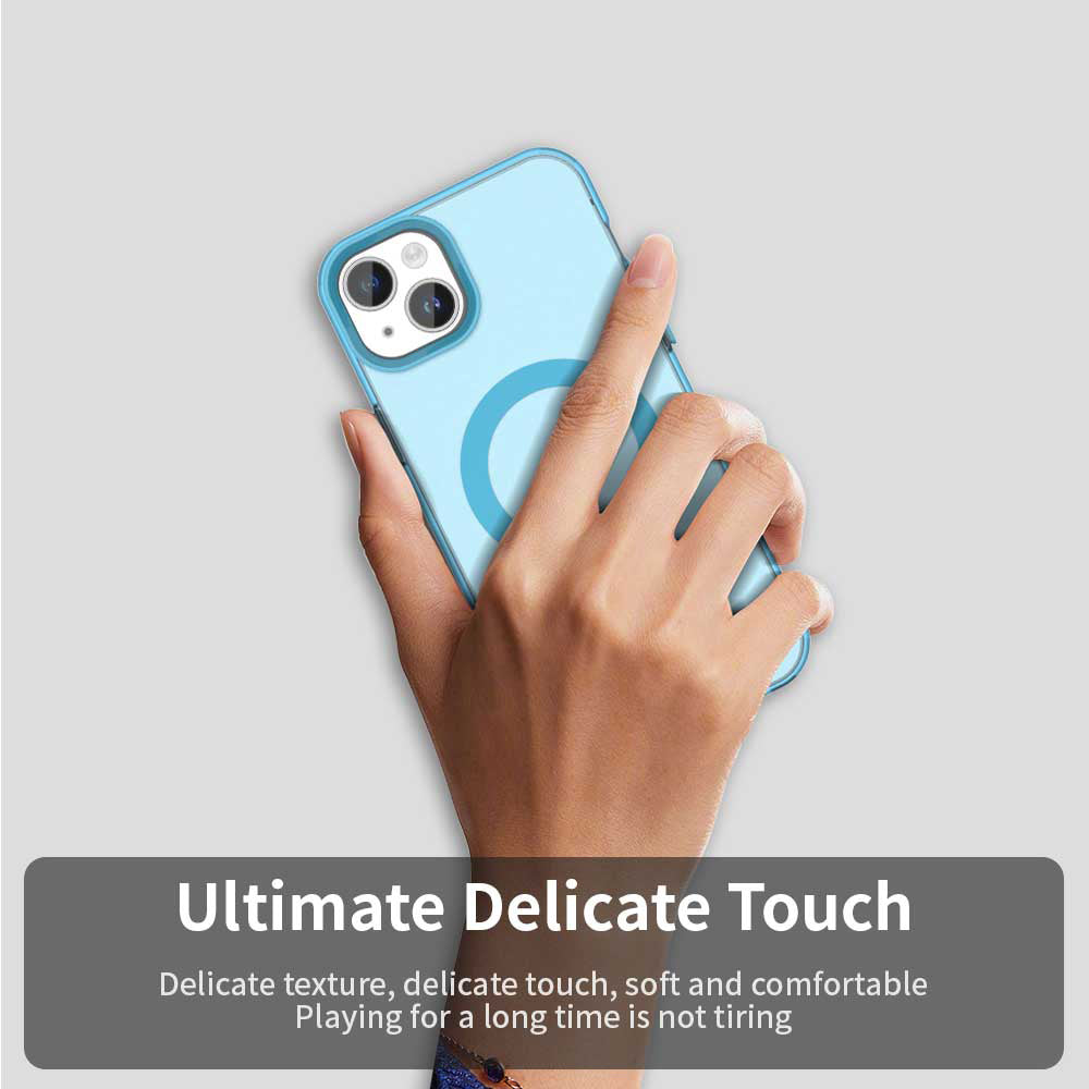 MagSafe-Hülle für Apple iPhone 15, Techsuit, CandyCase, Blau