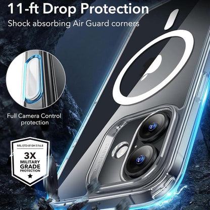 MagSafe Hülle für Apple iPhone 16, ESR, Classic Hybrid Slide, Transparent