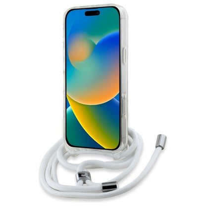 MagSafe Hülle für Apple iPhone 16, Karl Lagerfeld, IML Crossbody Karl's Head, Transparent