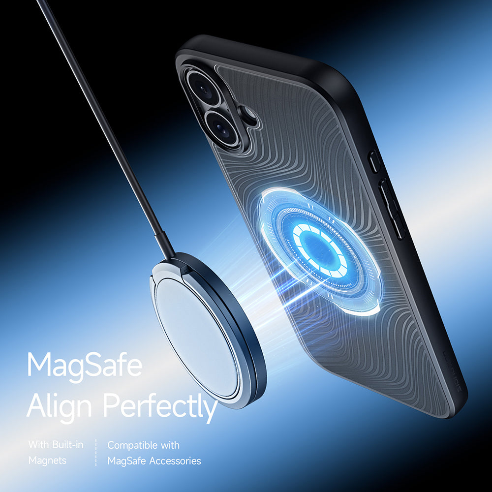MagSafe-Hülle für Apple iPhone 16 Plus, DUX DUCIS, Aimo, Schwarz