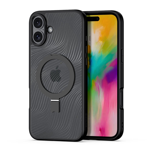 MagSafe-Hülle für Apple iPhone 16 Plus, DUX DUCIS, Aimo Stand, Schwarz