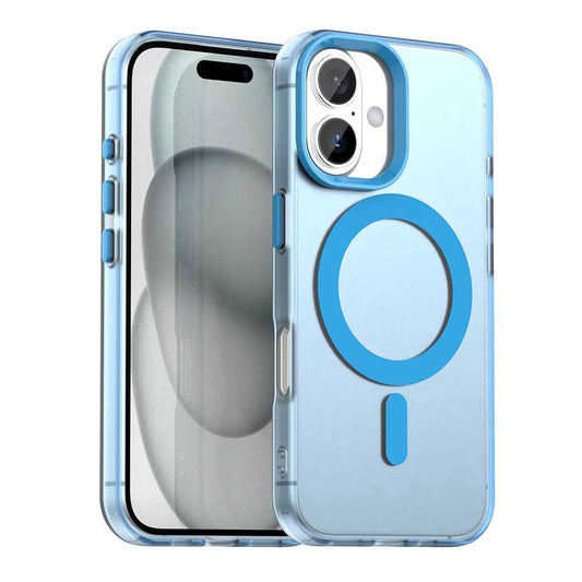 MagSafe-Hülle für Apple iPhone 16 Plus, Techsuit, CandyCase, Blau