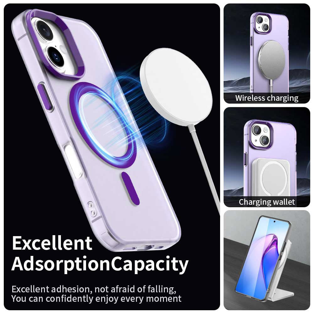 MagSafe-Hülle für Apple iPhone 16 Plus, Techsuit, CandyCase, Lila