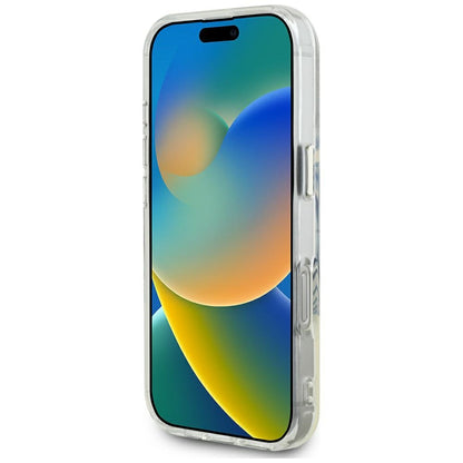 MagSafe Hülle für Apple iPhone 16 Pro Max, Guess, IML Metal Colored Circle, Rosa