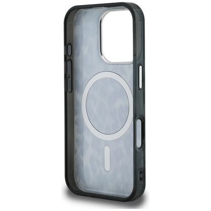 MagSafe Case for Apple iPhone 16 Pro Max, Karl Lagerfeld, IML Leopard Pattern, Black