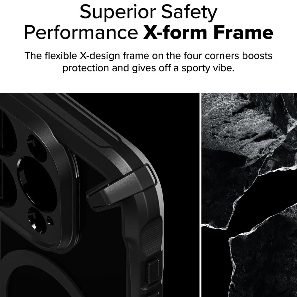 MagSafe Hülle für Apple iPhone 16 Pro Max, Ringke, Fusion X, Schwarz