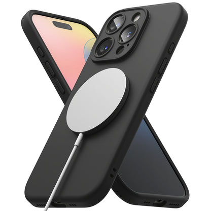MagSafe-Hülle für Apple iPhone 16 Pro Max, Ringke, Silikon, Schwarz