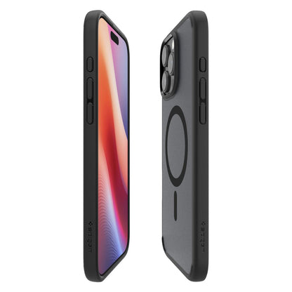 MagSafe-Hülle für Apple iPhone 16 Pro Max, Spigen, Ultra Hybrid, Satin Schwarz ACS08003