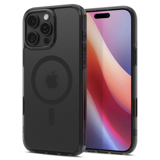 MagSafe Hülle für Apple iPhone 16 Pro Max, Spigen, Ultra Hybrid T, Satinschwarz ACS08507