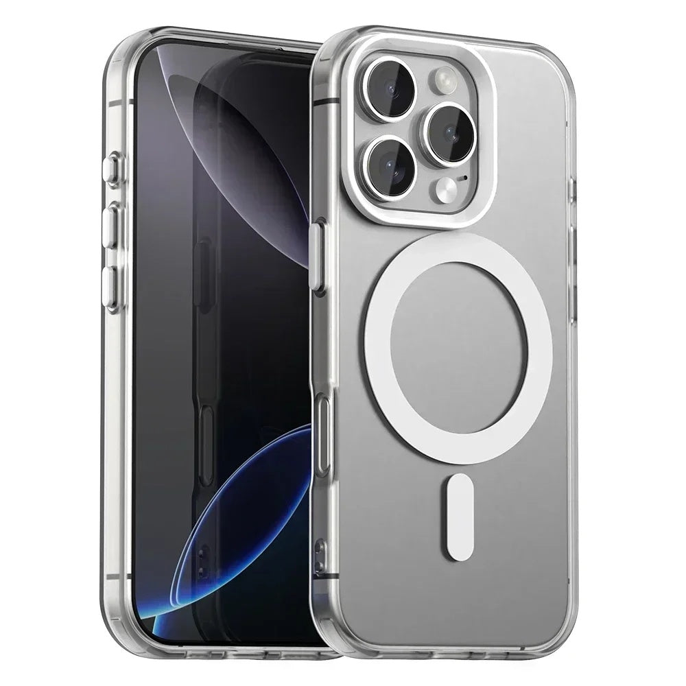 MagSafe-Hülle für Apple iPhone 16 Pro Max, Techsuit, CandyCase, Weiß