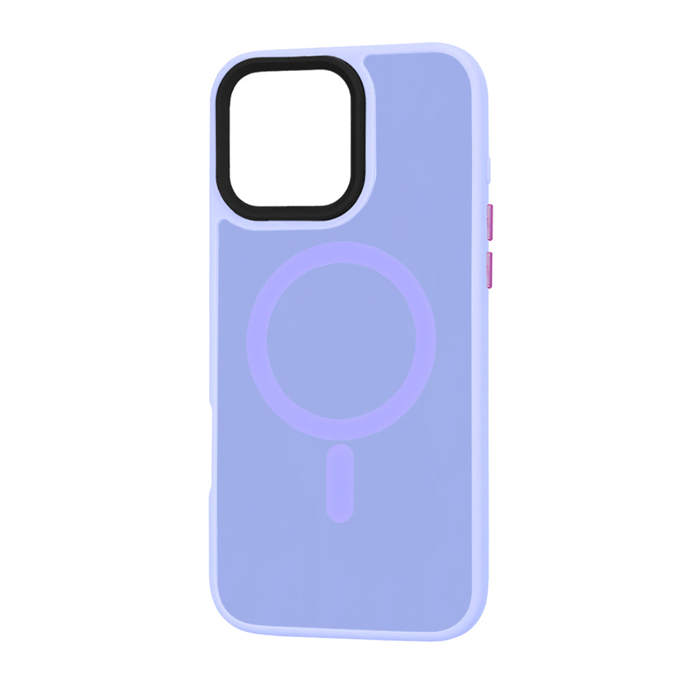 MagSafe-Hülle für Apple iPhone 16 Pro Max, Techsuit, HaloFrost, Hellviolett