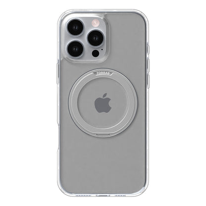 MagSafe Hülle für Apple iPhone 16 Pro Max, Torras, Ostand Pro, Transparent