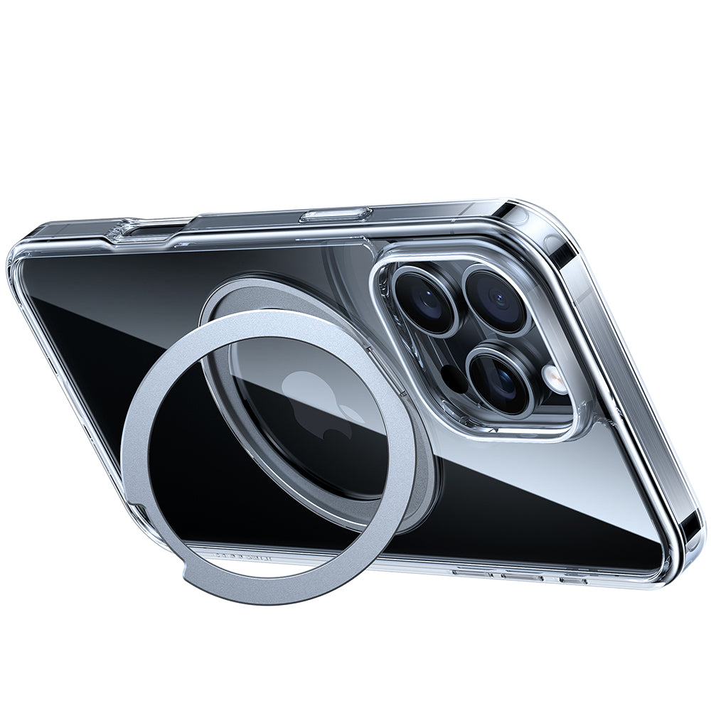 MagSafe Hülle für Apple iPhone 16 Pro Max, Torras, Ostand Pro, Transparent