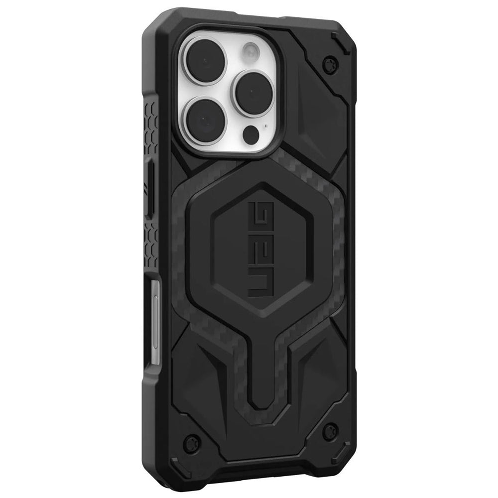 MagSafe-Hülle für Apple iPhone 16 Pro Max, Urban Armor Gear, Monarch Pro Carbon, Schwarz