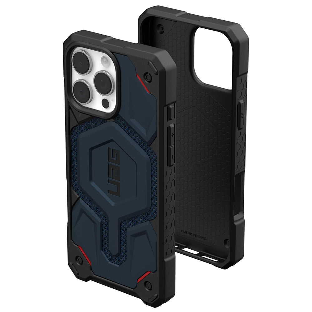 MagSafe-Hülle für Apple iPhone 16 Pro Max, Urban Armor Gear, Monarch Pro Kevlar, Marineblau
