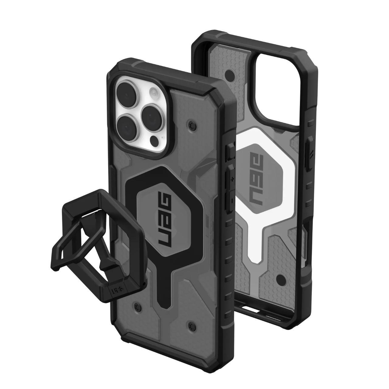 MagSafe-Hülle für Apple iPhone 16 Pro Max, Urban Armor Gear, Pathfinder Clear Bundle, Grau