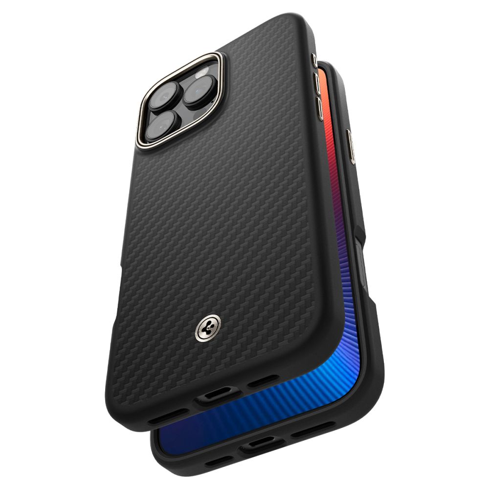 MagSafe Hülle für Apple iPhone 16 Pro, Spigen, Enzo Aramid, Schwarz