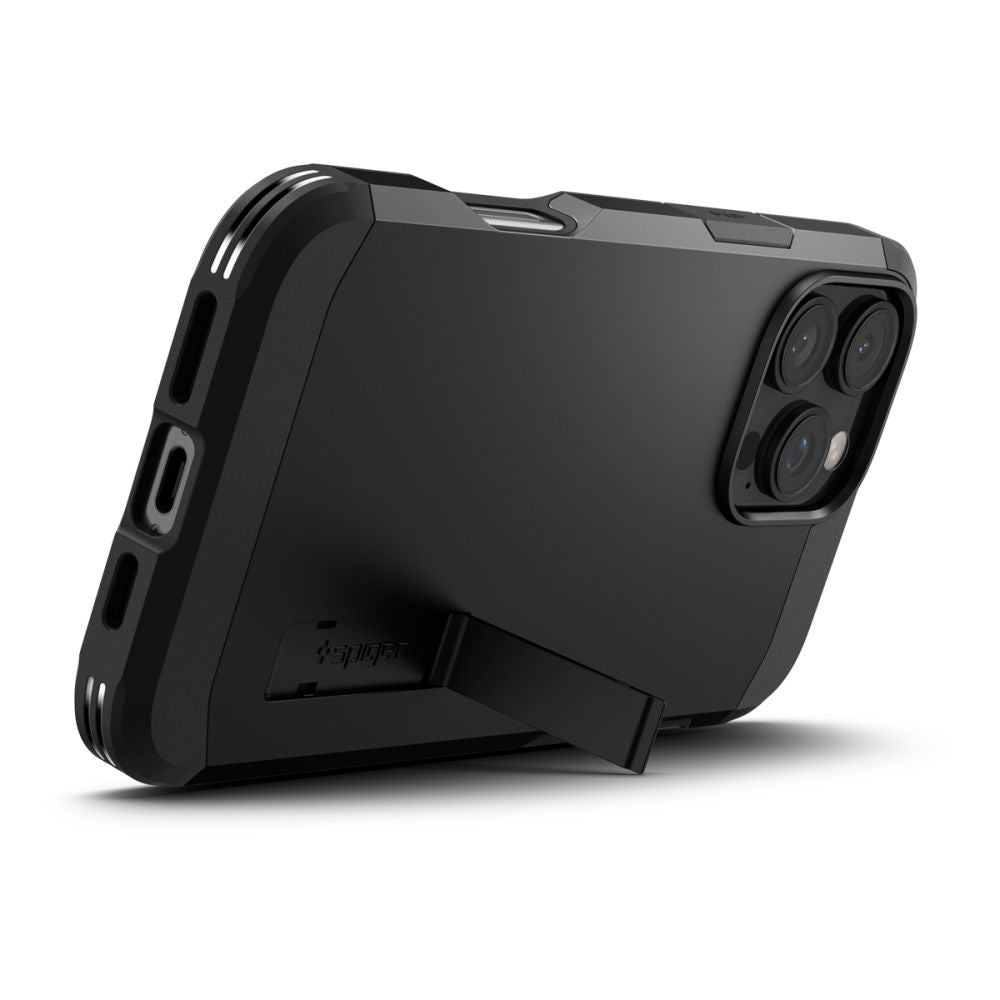 MagSafe-Hülle für Apple iPhone 16 Pro, Spigen, Tough Armor, Schwarz ACS08146