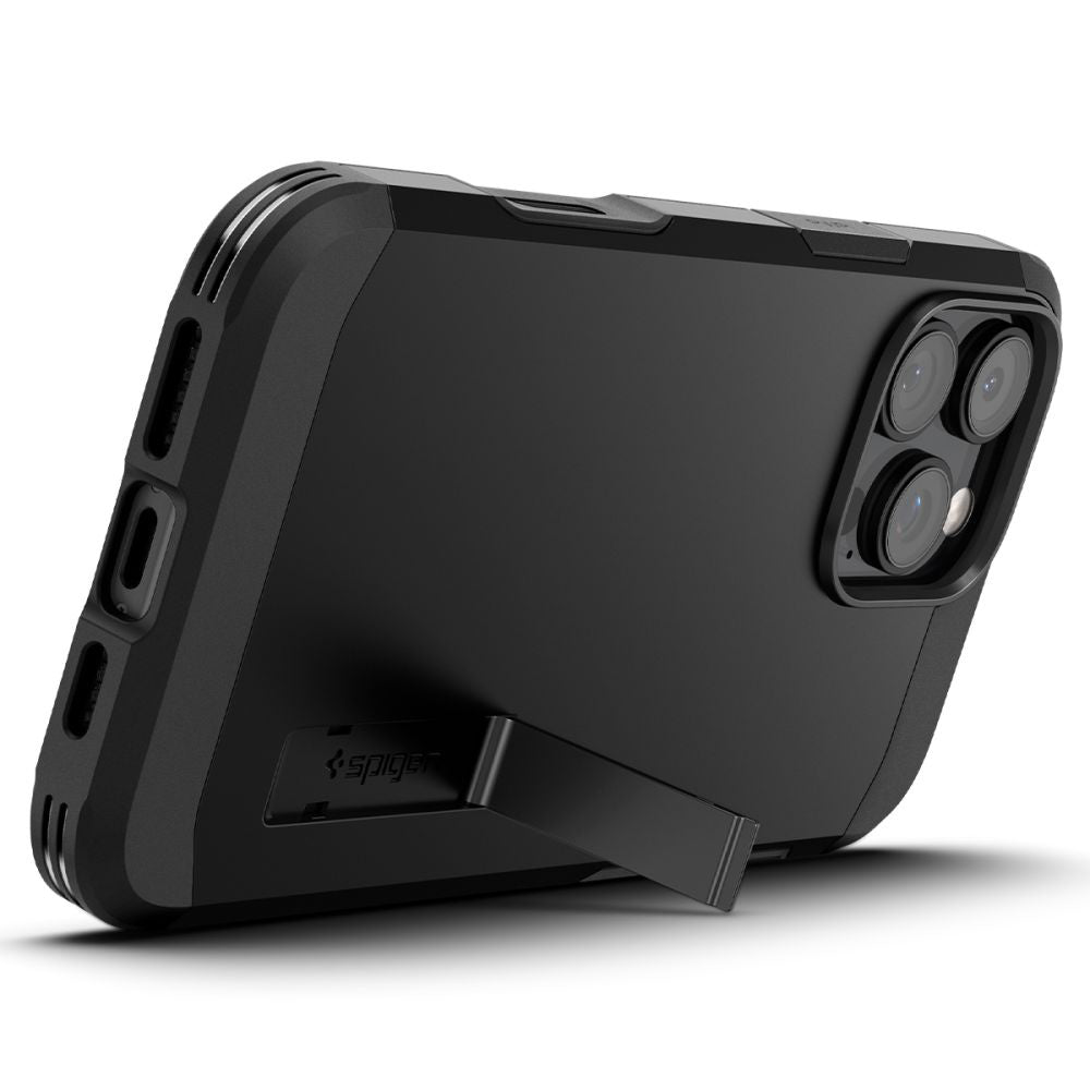 MagSafe Hülle für Apple iPhone 16 Pro, Spigen, Tough Armor T, Schwarz ACS08510