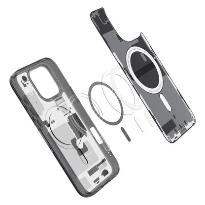 MagSafe Hülle für Apple iPhone 16 Pro, Spigen, Ultra Hybrid Zero One, Mattschwarz ACS08135