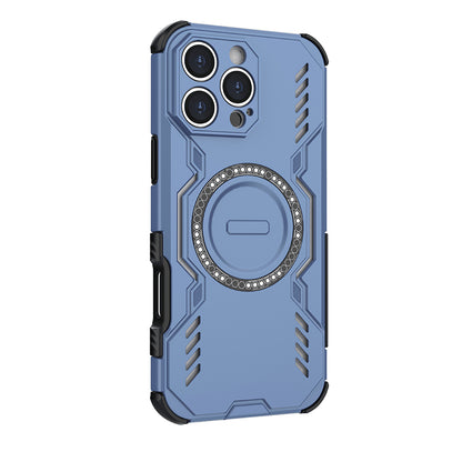MagSafe-Hülle für Apple iPhone 16 Pro, Techsuit, ArmorMag, Blau