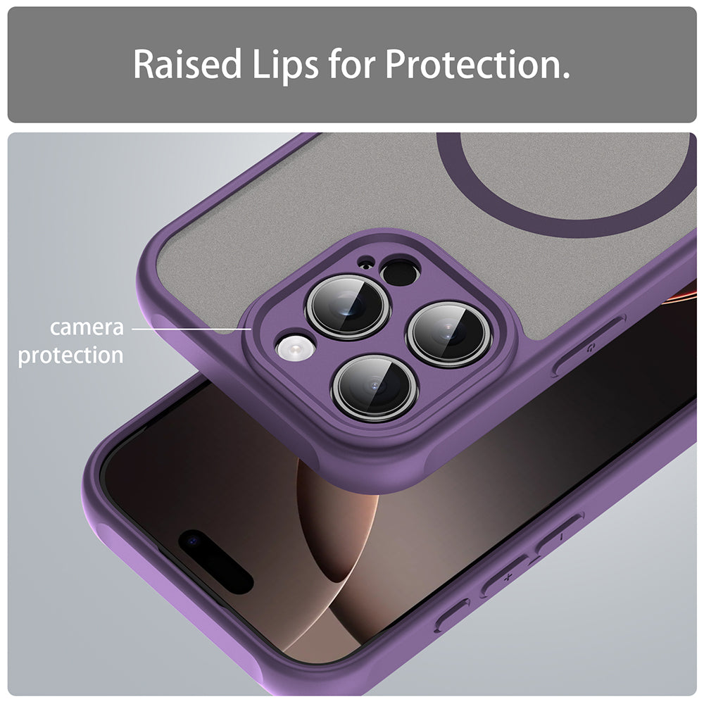 MagSafe Case for Apple iPhone 16 Pro, Techsuit, HaloFrost II, Purple
