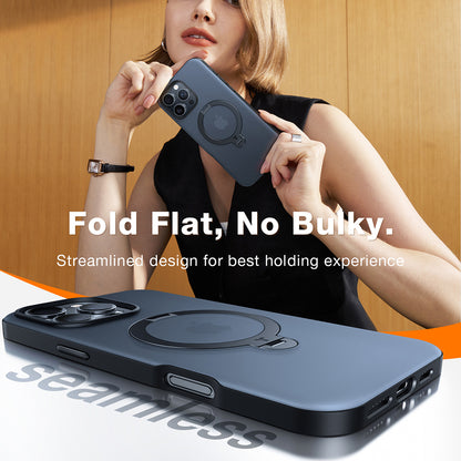 MagSafe Hülle für Apple iPhone 16 Pro, Torras, Ostand Spin, Transparent