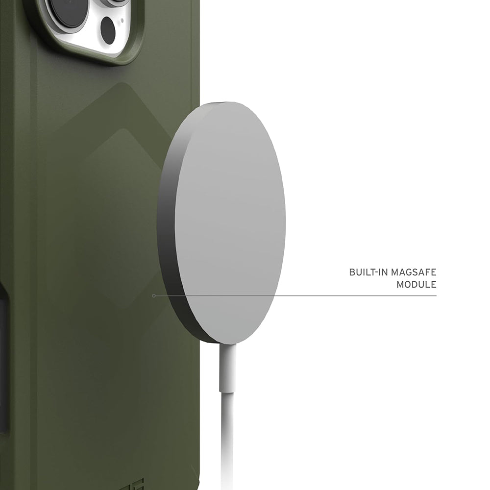 MagSafe-Hülle für Apple iPhone 16 Pro, Urban Armor Gear, Essential Armor, Grün