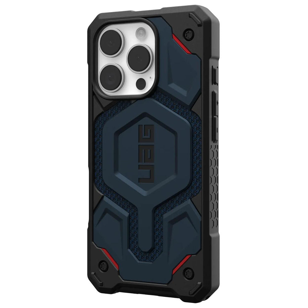 MagSafe-Hülle für Apple iPhone 16 Pro, Urban Armor Gear, Monarch Pro Kevlar, Marineblau