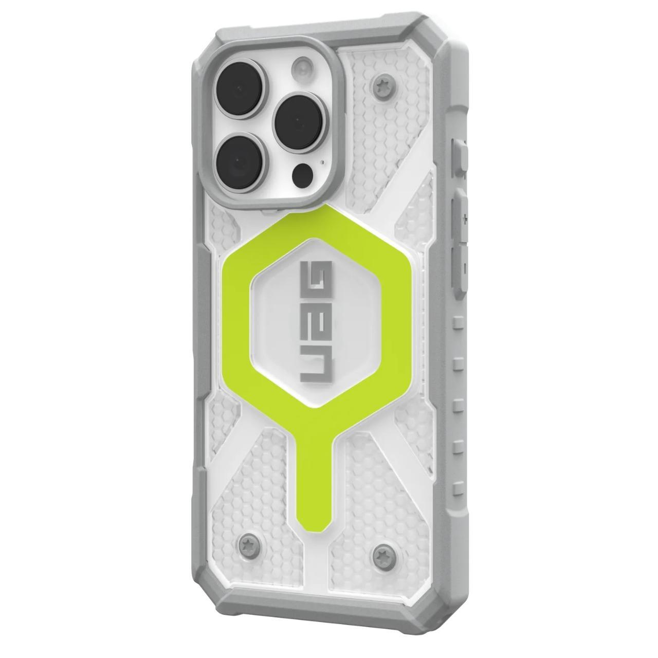 MagSafe-Hülle für Apple iPhone 16 Pro, Urban Armor Gear, Pathfinder Clear, Grün
