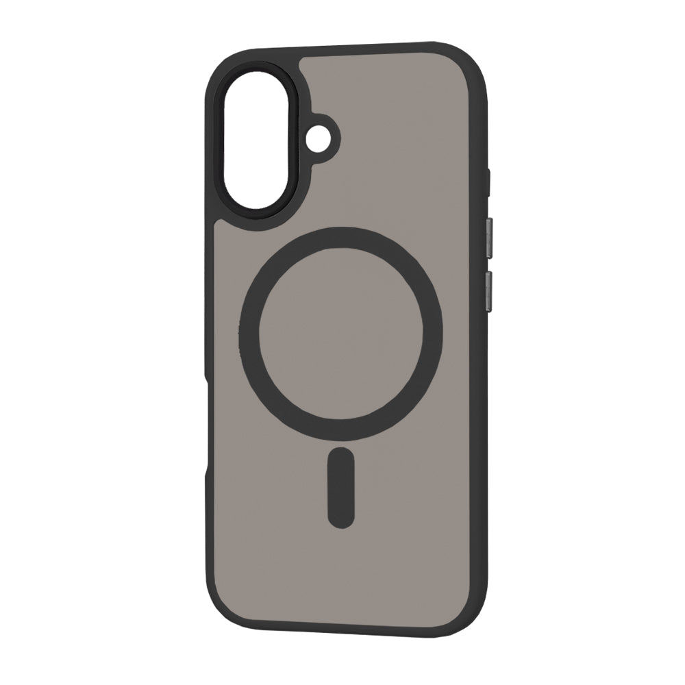 MagSafe Hülle für Apple iPhone 16, Techsuit, HaloFrost, Schwarz