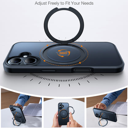 MagSafe Case for Apple iPhone 16, Torras, Ostand Pro, Black