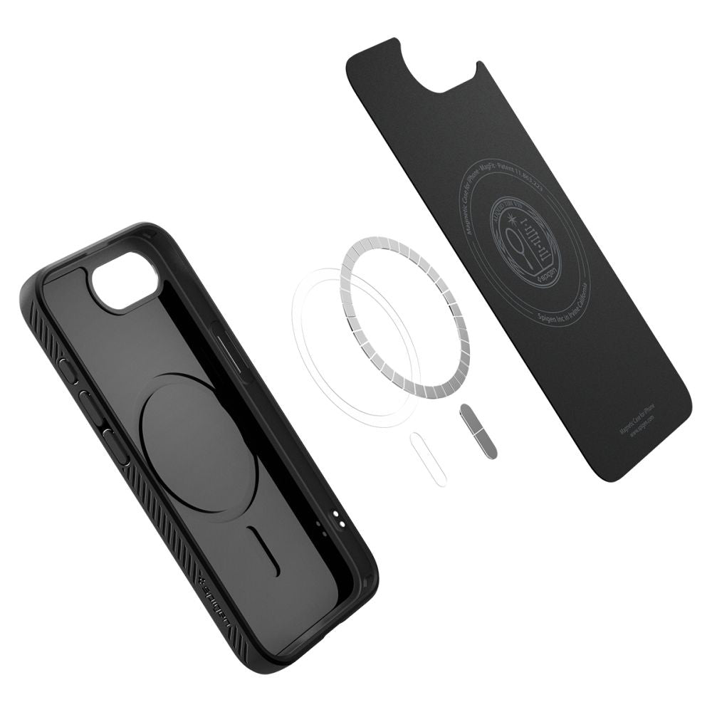 MagSafe-Hülle für Apple iPhone 17e / 16e, Spigen, Liquid Air, Matt Schwarz