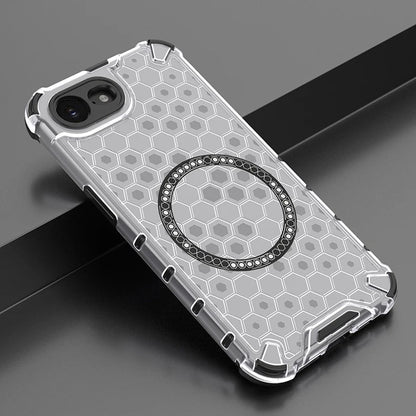 MagSafe-Hülle für Apple iPhone 17e / 16e, Techsuit, HoneyComb Shield, Weiß