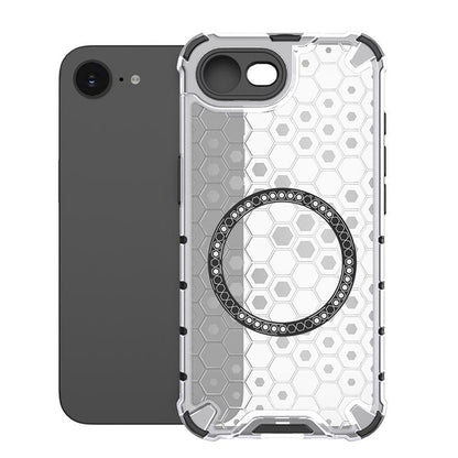 MagSafe-Hülle für Apple iPhone 17e / 16e, Techsuit, HoneyComb Shield, Weiß