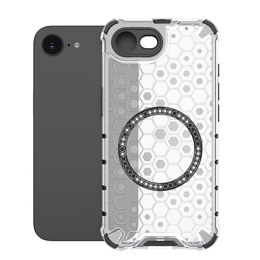 MagSafe-Hülle für Apple iPhone 17e / 16e, Techsuit, HoneyComb Shield, Weiß