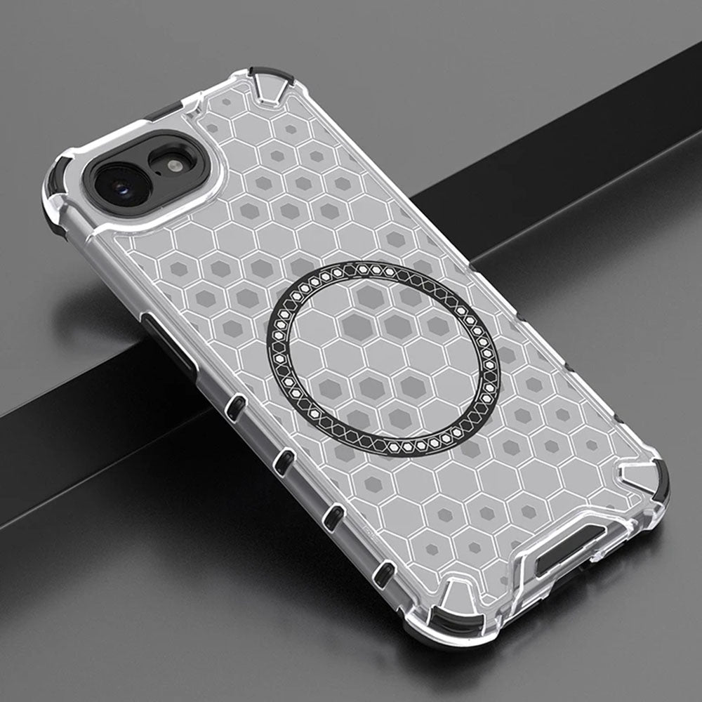 MagSafe-Hülle für Apple iPhone 17e / 16e, Techsuit, HoneyComb Shield, Schwarz