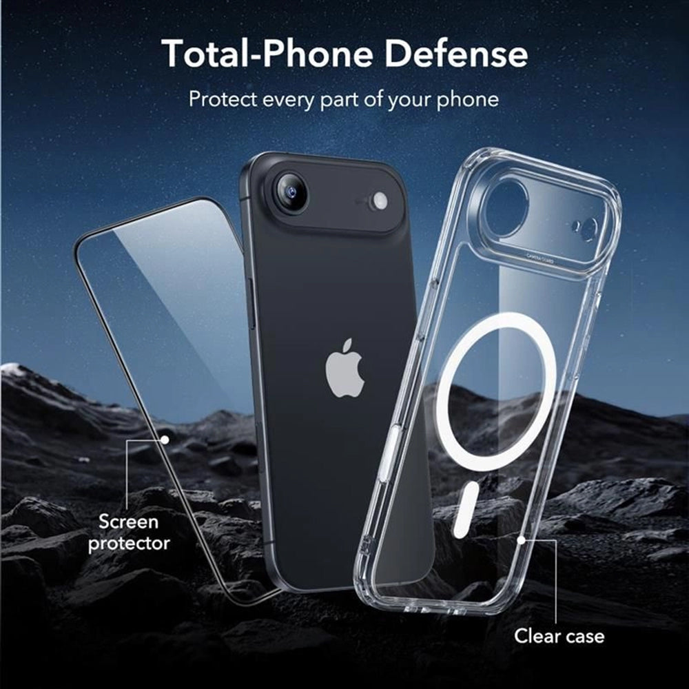 MagSafe Hülle für Apple iPhone 17 Air, ESR, Classic Hybrid mit Displayschutz, Transparent