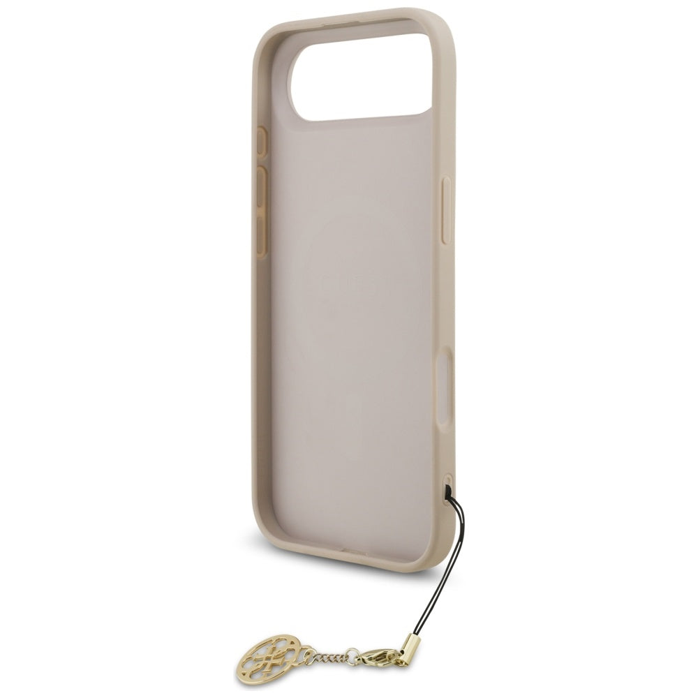 MagSafe Hülle für Apple iPhone 17 Air, Guess, 4G Charm Cradle, Rosa