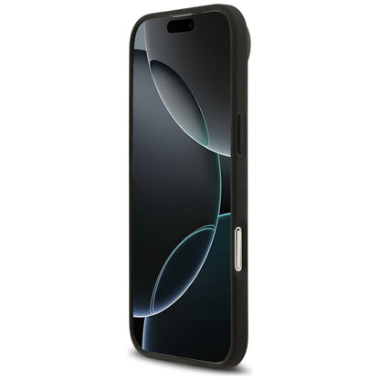 MagSafe Hülle für Apple iPhone 17 Air, Guess, 4G Circle Classic Logo, Schwarz
