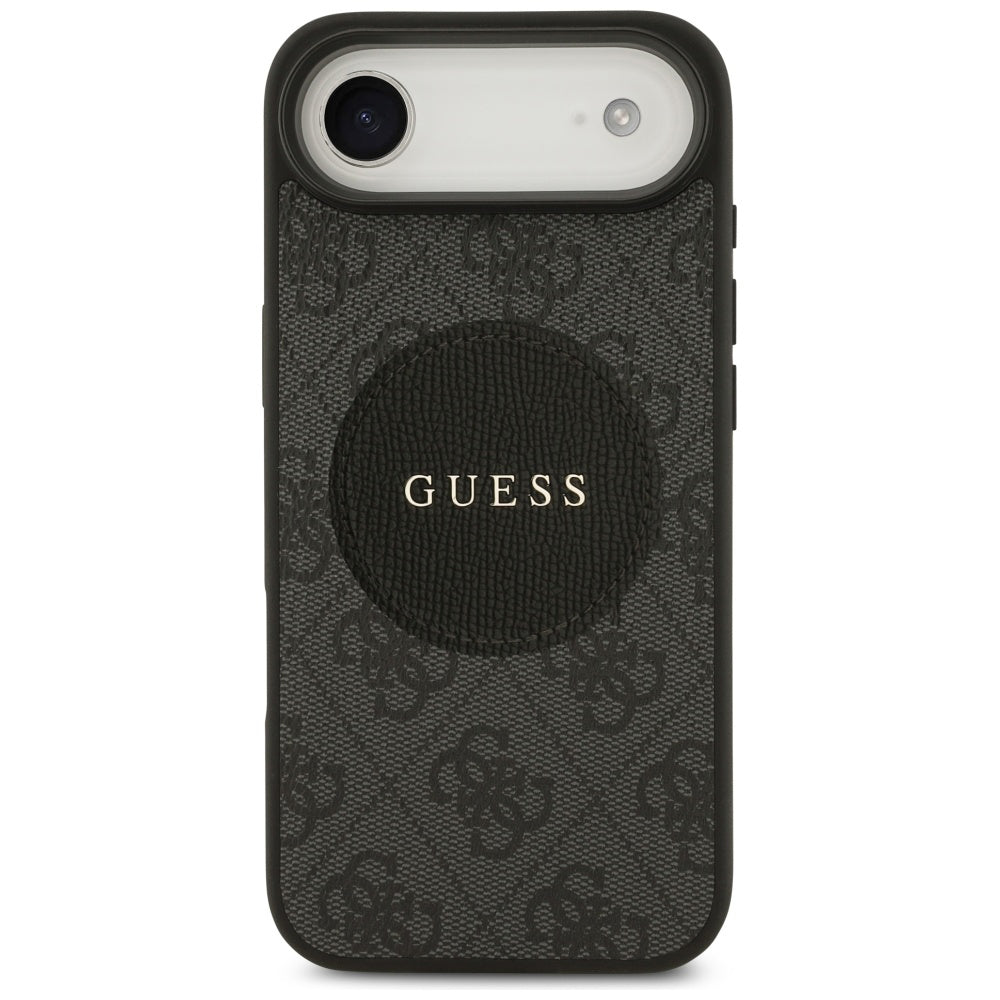 MagSafe Hülle für Apple iPhone 17 Air, Guess, 4G Circle Classic Logo, Schwarz