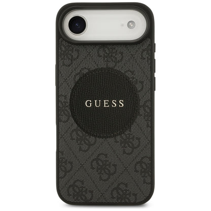 MagSafe Hülle für Apple iPhone 17 Air, Guess, 4G Circle Classic Logo, Schwarz