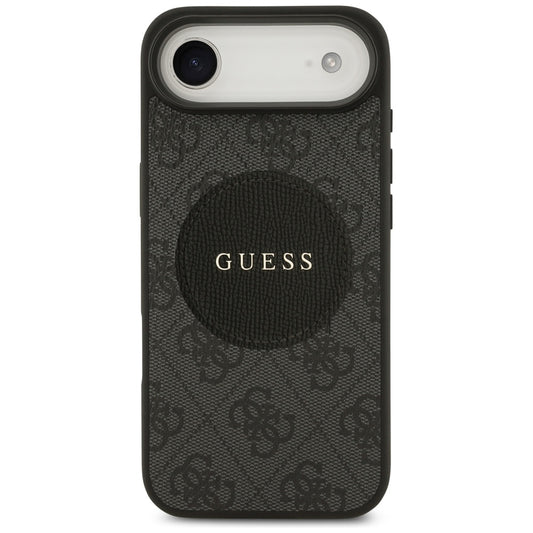MagSafe Hülle für Apple iPhone 17 Air, Guess, 4G Circle Classic Logo, Schwarz
